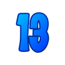 número 13 icon