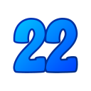 número 22 icon