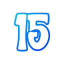 número 15 icon