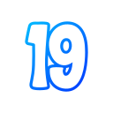 número 19 icon