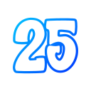 número 25 icon