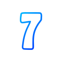 numero 7 icon