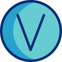 v icon