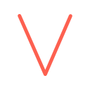 v icon