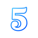 número 5 icon