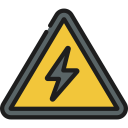 peligro de electricidad icon