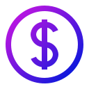 signo de dólar icon