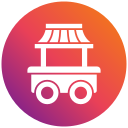 Food cart icon