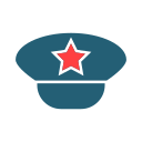 sombrero militar icon