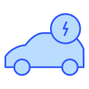 Electric vehicle icon