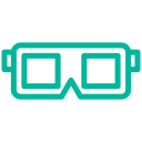 gafas 3d icon