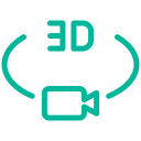 vídeo 3d icon