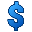 signo de dólar icon