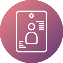 tarjeta de identificación icon