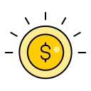 signo de dólar icon