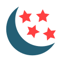 luna y estrellas icon