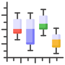 gráfico de velas icon