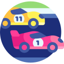 carrera de coches icon