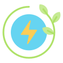 energía sostenible icon