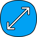 flecha diagonal icon