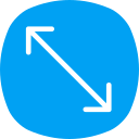 flecha diagonal icon