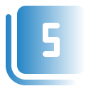 número 5 icon