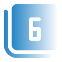 número 6 icon