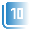 numero 10 icon