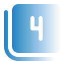 número 4 icon