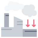 la contaminación del aire icon