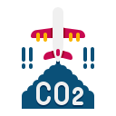 la contaminación del aire icon