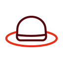 sombrero blanco icon