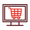 Online shopping icon