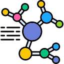 estructura molecular icon