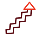 flecha en zig-zag icon