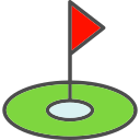 bandera de golf icon