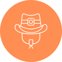 sombrero de vaquero icon