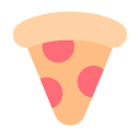 porción de pizza