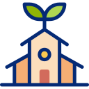 casa ecológica animated icon