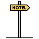 cartel de hotel icon