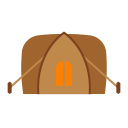 carpa para camping icon