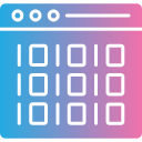 código binario icon