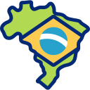 mapa brasileño animated icon