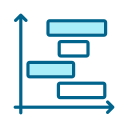 gráfico de barras horizontales icon