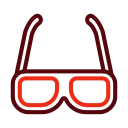 gafas 3d icon