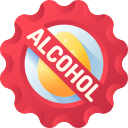 sin alcohol icon