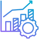 gráfico de barras creciente