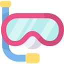 óculos de mergulho 