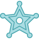 insignia del sheriff icon