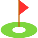 bandera de golf icon